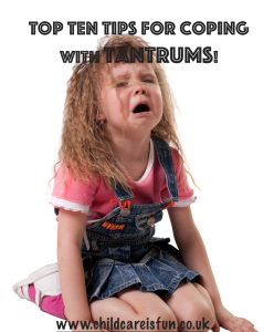 How to cope with a tantrum | Tantrum tips | toddler tantrums