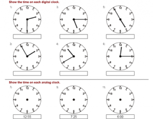 Telling the time | Learning to tell the time
